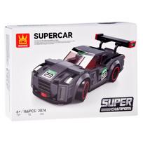Konstruktorius, automobilis Wange Super Car Super Champions ZA5743, 166 vnt., pilka sp.