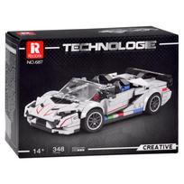 Konstruktorius, automobilis Creative Technologie ZA5787, 348 vnt., balta sp.
