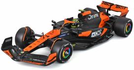 Žaislinis automobilis Bburago F1 McLaren MCL38 18-28033, 1:24, juoda sp./oranžinė sp.