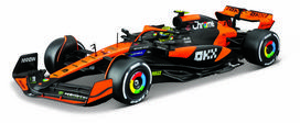 Žaislinis automobilis Bburago F1 McLaren MCL38 18-28511, 1:24, juoda sp./oranžinė sp.