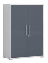 Biuro spinta Office Lux REG2D114, pilka sp., 114 cm x 35 cm x 79.1 cm