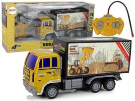 Rc sunkvežimis Lean Toys Builders 11042, 1:24, juoda sp./geltona sp.