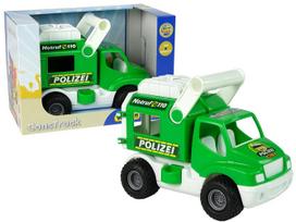 Žaislinė policijos mašina Wader-Polesie ConsTruck Polizei 9920, žalia sp.