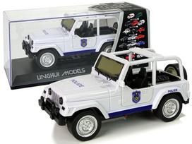 Žaislinė policijos mašina Linghui Police 10032, balta sp.