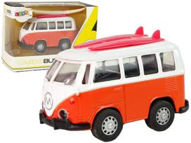 Žaislinis autobusas Lean Toys Luxurious Bus 14008, balta sp./raudona sp.