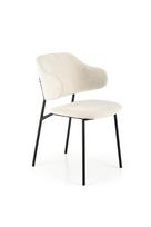 Valgomojo kėdė Domoletti Modern K497, juoda sp./kreminė sp., 52 cm x 62 cm x 82 cm
