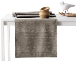Staltiesės ir stalo takelio rinkinys stačiakampė Restilo Vesta, smėlio ruda sp., 115 x 300 cm, 35 x 300 cm, 2 vnt.