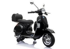 Vaikiškas elektrinis motociklas Lean Toys Vespa 3914, juoda sp.