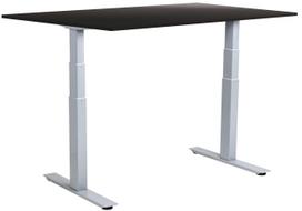 Kompiuterio stalas reguliuojamo aukščio Sun-Flex EasyDesk Adapt VI, 160 cm x 80 cm, 62 - 127 cm, aliuminio sp./juoda sp.
