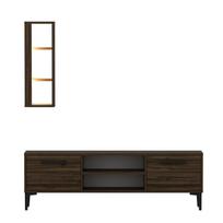 TV staliukas Kalune Design Bien, riešuto sp., 29.6 cm x 150 cm x 48 cm