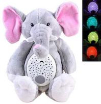 Pliušinis žaislas Jokomisiada Elephant with projector, rožinė sp./pilka sp., 40 cm