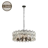 Šviestuvas kabinamas Domoletti Melilla 2200027L, E14, 8 x 40 W, juoda sp.