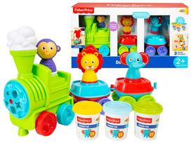 Plastilino rinkinys Mattel Fisher Price Dough Train, įvairių spalvų