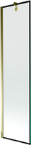 Vonios sienelė Mexen Next I Black Frame, 50 cm x 150 cm, aukso sp./juoda sp./grūdintas