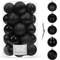 Eglutės žaisliukų rinkinys, juoda sp., 6 cm, plastikas, 20 vnt.