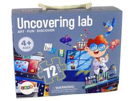 Dėlionė Lean Toys Uncovering Lab 14185, 60 cm x 90 cm, 72 vnt., įvairių spalvų