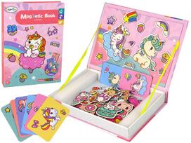Magnetinis žaislas Color Day Magnetic Book Unicorn, įvairių spalvų, 39 vnt.
