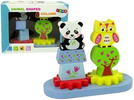 Lavinimo žaislas Lean Toys Animal Shaped Column, 16 cm, įvairių spalvų