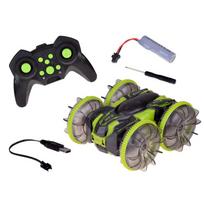 Rc automobilis Amphibious Stunt RC0735, juoda sp./geltona sp.