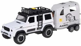 Žaislinis visureigis su priekaba Toystar Horse Trailer ZA5912, balta sp.