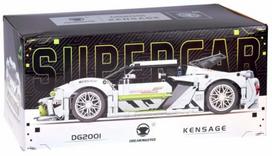 Konstruktorius, automobilis Super Car DG2001 ZA5733, 1091 vnt., balta sp./juoda sp.