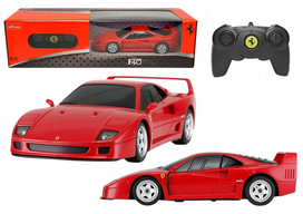 Rc automobilis Rastar Ferrari F40, 1:24, raudona sp.
