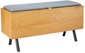 Prieškambario suoliukas Home4you Aalborg, ąžuolo sp., 90 cm x 32 cm x 46 cm
