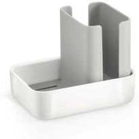 Kriauklės organizatorius - dėklas Tescoma Puro, 11 cm x 8 cm x 9 cm, plastikas, balta sp./pilka sp.