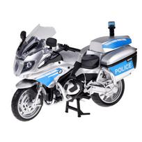 Žaislinis motociklas MSZ Police BMW R1250 RT-P ZA5951, 1:12, mėlyna sp./sidabro sp.