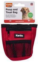 Maišelių šunų ekskrementams dėklas Karlie Bag For Excrement And Treats, 8 cm x 4 cm raudona sp.