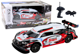 Rc automobilis Word Top Drift GT, 1:16, balta sp./raudona sp.