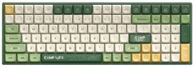 Belaidė žaidimų klaviatūra IQUNIX Camping F97 Cherry MX-Red, Anglų (US), žalia sp.