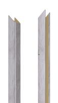 Vertikali durų stakta Domoletti, 209.5 cm x 10 - 14 cm x 2 cm, dešininė, pilko ąžuolo sp.
