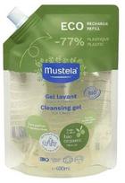 Vaikiška dušo želė ir šampūnas Mustela ECO Refill, 400 ml