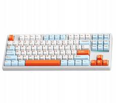 Belaidė žaidimų klaviatūra Mchose MC-K87 MC-K87-5 Icy Creamsicle, Anglų (US), balta sp./oranžinė sp./žydra sp.