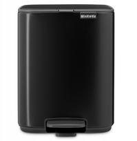 Šiukšliadėžė Brabantia Bo 237867, juoda sp., 7 l, 31 cm x 24.2 cm
