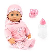 Lėlė - kūdikis su priedais Bayer First Words 93824CR, 38 cm, rožinė sp.