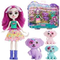 Lėlė su priedais Mattel Enchantimals City Tails Dessa Dalmatian Family, 15 cm, įvairių spalvų