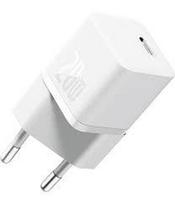 Adapteris Baseus GaN5 20W Mini, USB Type C, balta sp., 20 W