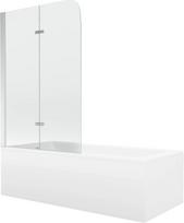 Vonia su sienele, laisvai pastatoma Mexen Cubik, 70 cm x 150 cm x 38 cm, stačiakampis, balta sp.