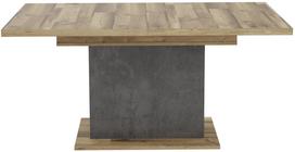 Stalas išskleidžiamas Forte Ricciano, ąžuolo sp./tamsiai pilka sp., 160 - 200 cm x 90 cm x 76.4 cm