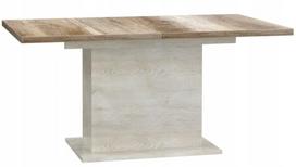 Stalas išskleidžiamas Forte Duro, ąžuolo sp./balta sp./eglės sp., 160 - 200 cm x 90 cm x 77 cm