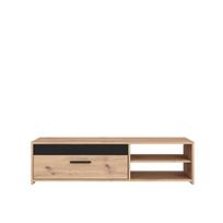 TV staliukas Forte, ruda sp./juoda sp., 120 cm x 120 cm x 42.1 cm