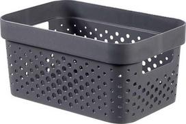 Daiktadėžė, daiktų saugojimo Curver Infinity, 4.5 l, pilka sp., 26 x 18 x 12 cm