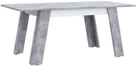 Stalas išskleidžiamas Forte Zumba, balta sp./šviesiai pilka sp., 140 - 180 cm x 90 cm x 75 cm