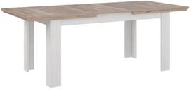 Stalas išskleidžiamas Forte Iloppa, ąžuolo sp./balta sp., 160 - 206.6 cm x 90 cm x 75 cm