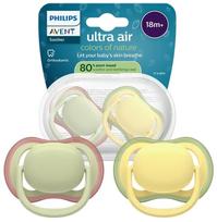 Čiulptukų rinkinys Philips Avent Ultra Air Neutral, 18 mėn., geltona sp./žalia sp.