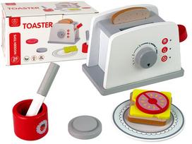 Žaisliniai virtuvės reikmenys, skrudintuvas Lean Toys Toaster 13251, įvairių spalvų