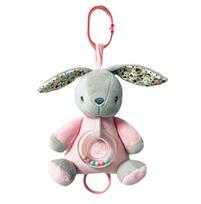 Barškutis Tulilo Music Box Bunny, rožinė sp./pilka sp.