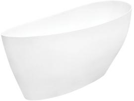 Vonia, laisvai pastatoma Besco Keya, 165 cm x 70 cm x 75 cm, ovalas, balta sp.